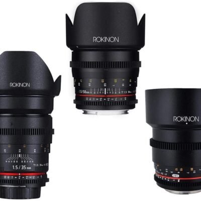 Rokinon Cine DS Portrait Lens Bundle, 35mm T1.5, 50mm T1.5, 85mm T1.5 for Canon