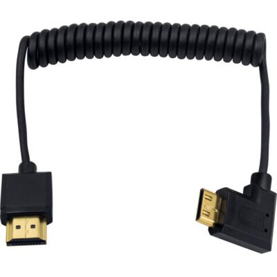 Mini HDMI to HDMI Coiled Cable