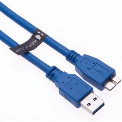 Keple USB 3.0 Type-A Male to Micro B 28AWG BLUE 1M