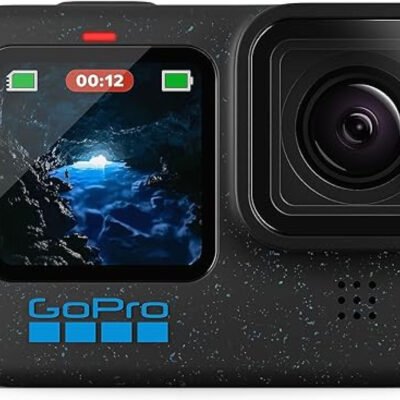 GoPro HERO12 Black – Waterproof Action Camera with 5.3K60 Ultra HD Video, 27MP Photos, HDR, 1/1.9″ Image Sensor, Live Streaming, Webcam, Stabilization
