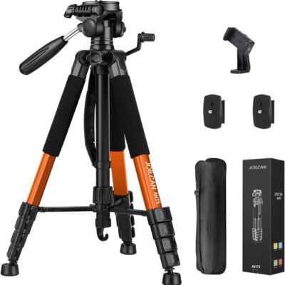 74″ Tripod Stand for Camera Phone, Heavy Duty
