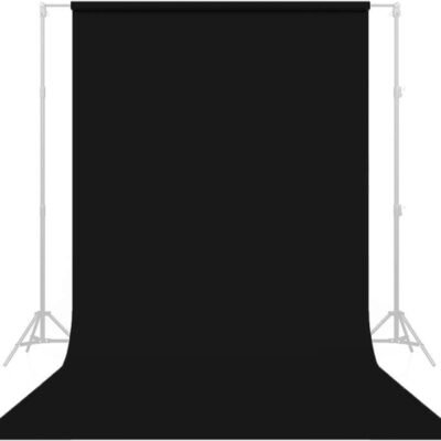 Savage Seamless Paper Photography Backdrop – BLACK 86″x36ft