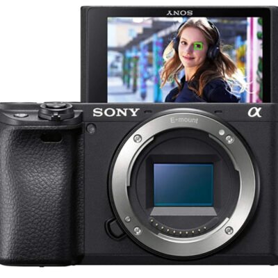Sony Alpha a6400 Mirrorless Camera: Compact APS-C Interchangeable Lens Digital Camera with Real-Time Eye Auto Focus, 4K Video & Flip Up Touchscreen – E Mount Compatible Cameras – ILCE-6400/B Body