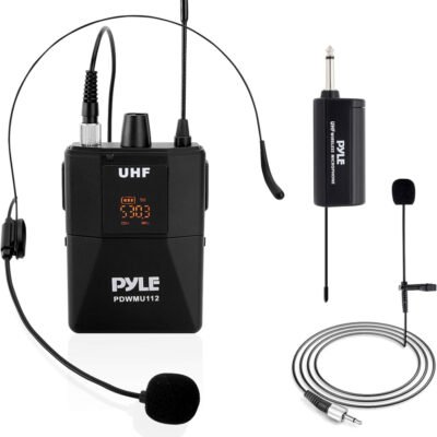 Pyle UHF Wireless Microphone System Kit