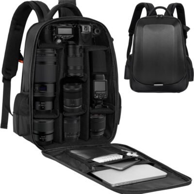 TORIBIO Hardshell Camera Backpack