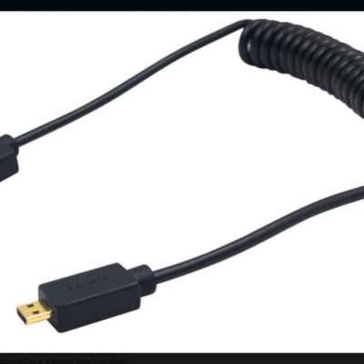 Micro HDMI to HDMI Coiled Cable