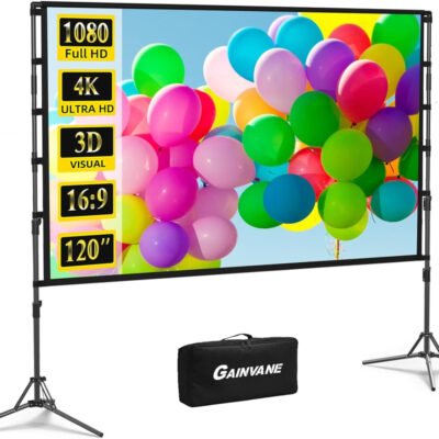 GAINVANE Portable Projector Screen...