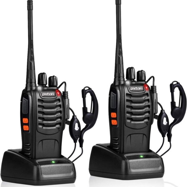 Walkie Talkies Professional Two-Way Radios Rechargeable Interphone Long Range UHF Communicator for Adults Handheld 2 Pack