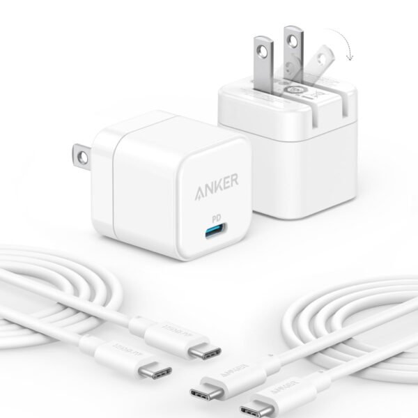 2 Pack Anker USB C Charger with USB C Cable