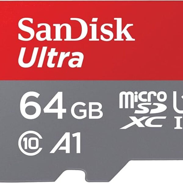 SanDisk 64GB Ultra microSDXC UHS-I Memory Card with Adapter