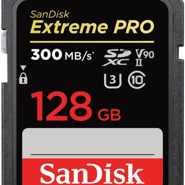 SanDisk 128GB Extreme PRO SDXC UHS-II Memory Card v90