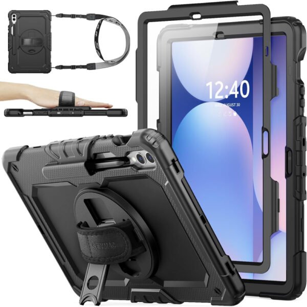 SEYMAC stock Case for Samsung Galaxy Tab S10 Plus/ S9 FE Plus/ S9 Plus 5G Tablet 12.4''