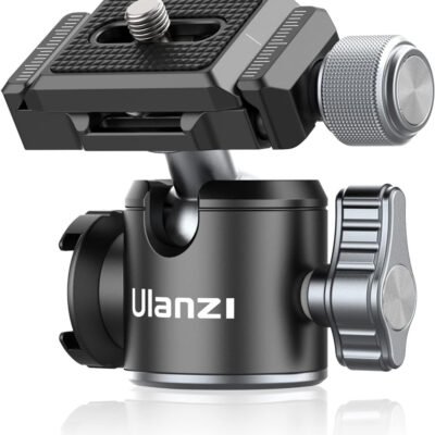 ULANZI U-80L Ball Head for 1/4″ Tripod – 360 Rotating Panoramic Camera