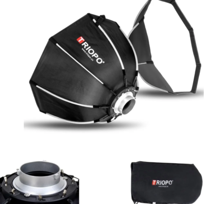 Triopo 55cm (22″) Speedlite Portable Octagon Umbrella Softbox (No Grid)