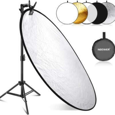 NEEWER 43″/110cm Light Reflector Kit, 5 in 1 Collapsible Round Reflector