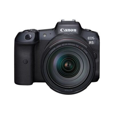 Canon EOS R5 Mirrorless Camera with 24-105mm f/4 Lens and Essentials+ Kit