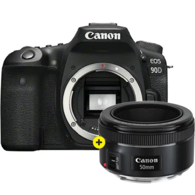 Canon EOS 90D DSLR Camera with EF 50mm STM Lens