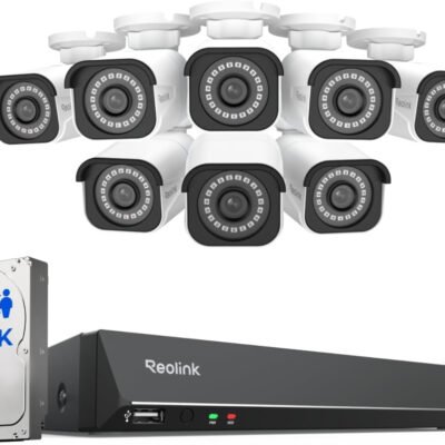 REOLINK 4K Security Camera System 8pcs