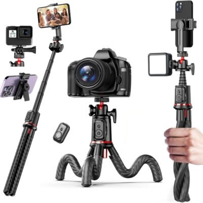 Wireless Bluetooth Selfie Stick for Smartphone Gopro Tripod for DSLR Camera