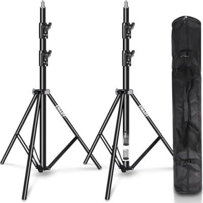EMART 2 Pack Heavy Duty Light Stand 8.5ft