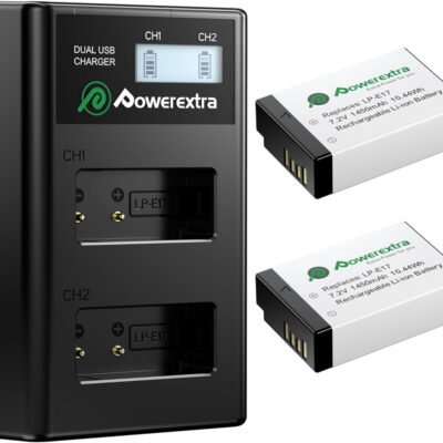 LP-E17 Battery and USB Dual Charger for Canon