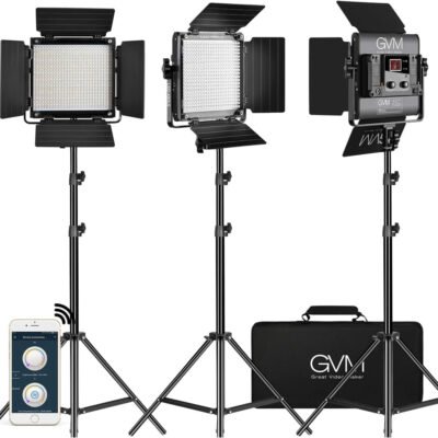 GVM 3 Pack LED Video Lighting Kits