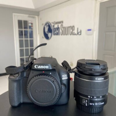 Canon EOS 4000D / Rebel T100 DSLR Camera w/EF-S 18-55mm F/3.5-5.6 Zoom Lens (Pre-Owned)