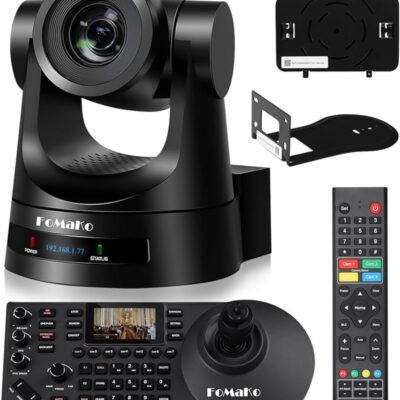 FoMaKo PTZ Camera, 20x Optical Zoom AI Auto-Tracking Gen 3