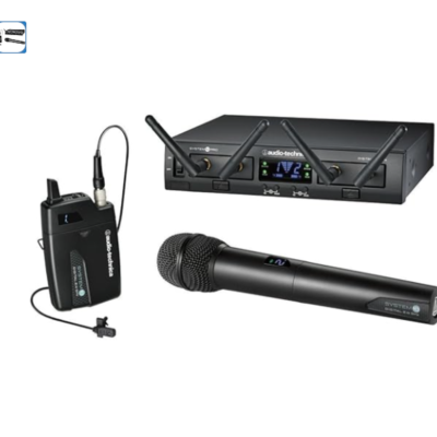 Audio-Technica System 10 Pro Digital Wireless Digital Dual Lavalier Mic System (ATW-1311/L), Black