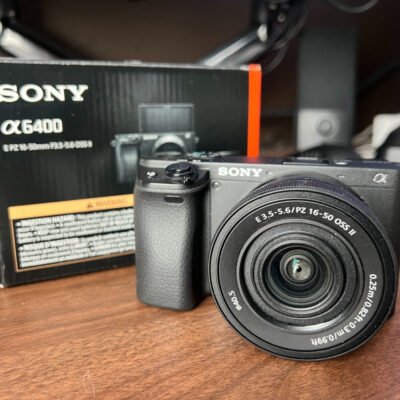 Preowned Sony Alpha A6400 Camera with lens – Black