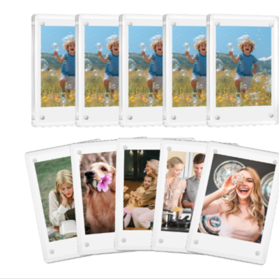 AITEE Acrylic Fridge Magnetic Frame for Instax Film (10 PK)
