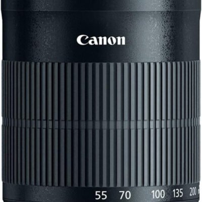 Canon EF-S 55-250mm F4-5.6 is STM Telephoto Lens, Black