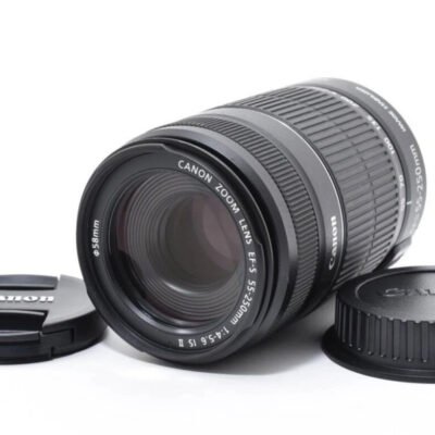 Pre-owned Canon 55-250mm Lens F4 5.6 is ll Telephoto Zoom Lens EFS EO