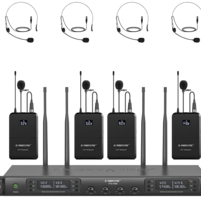 Phenyx Pro 4-Channel Wireless Microphone System,