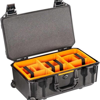 Pelican Vault V525 Rolling Case with Padded Dividers (Black, 25L)